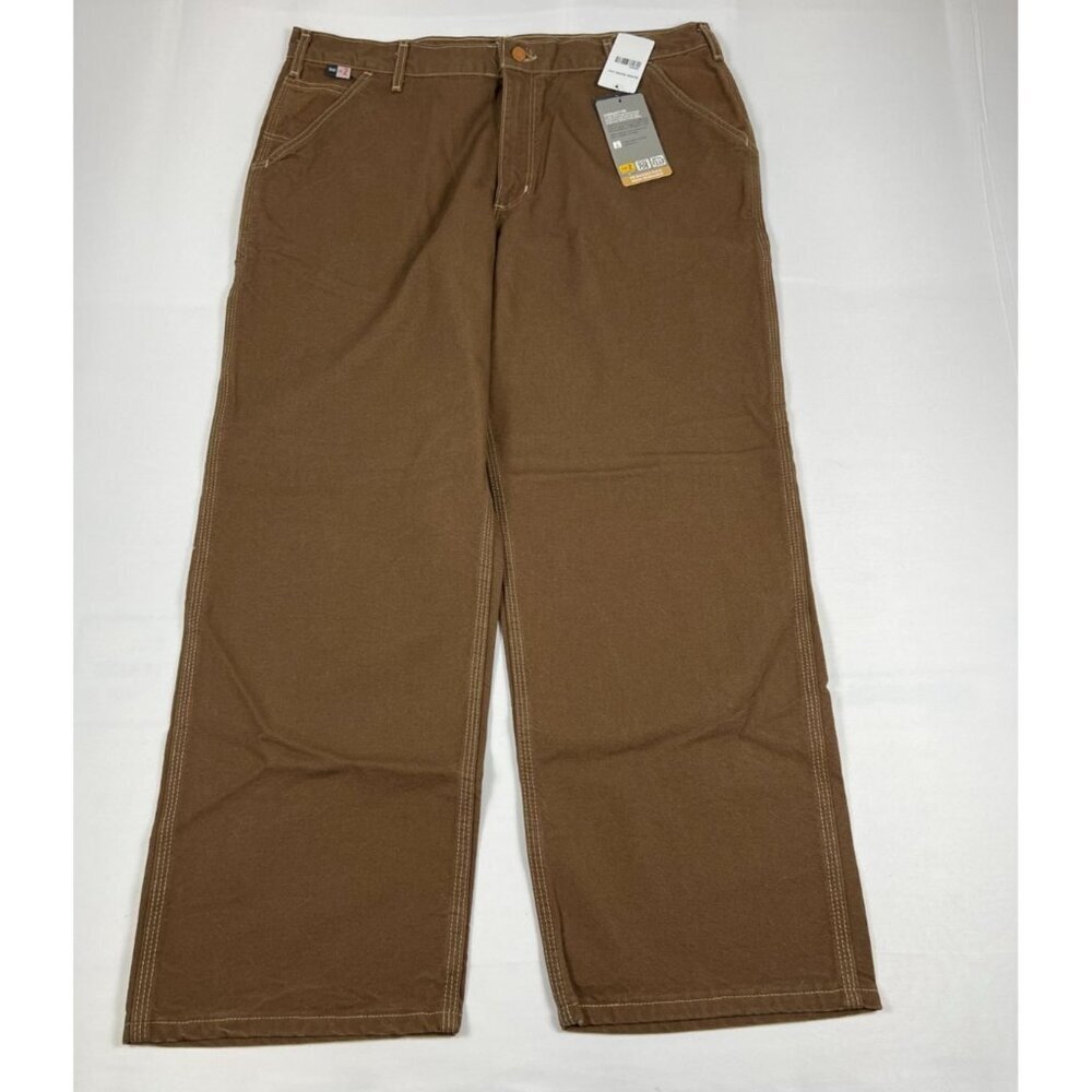 NWT Carhartt Men's 38x32 Tan Sandstone Duck FR B159 Pants
